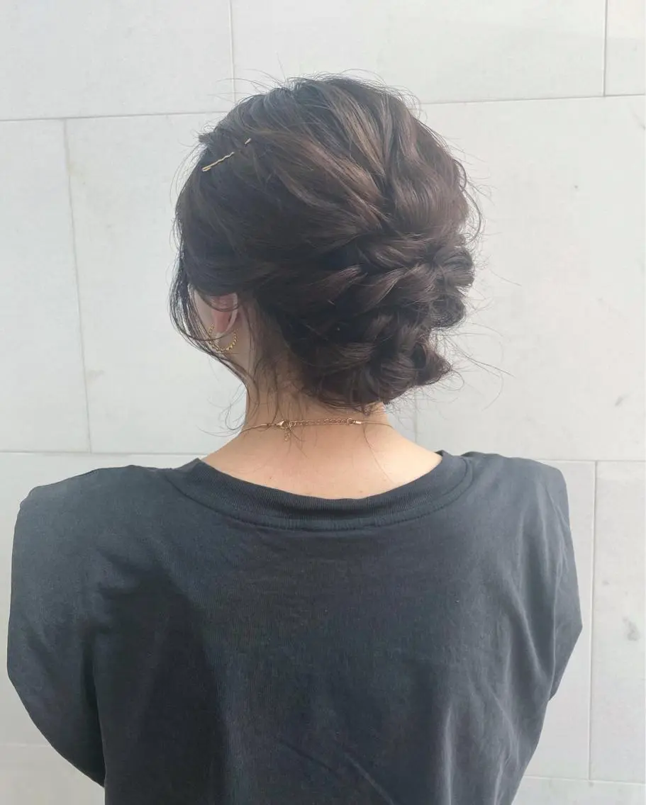 ヘアアレンジ ヘアセット 透明感モテ艶髪カラー Gallicaイリサのヘアスタイル
