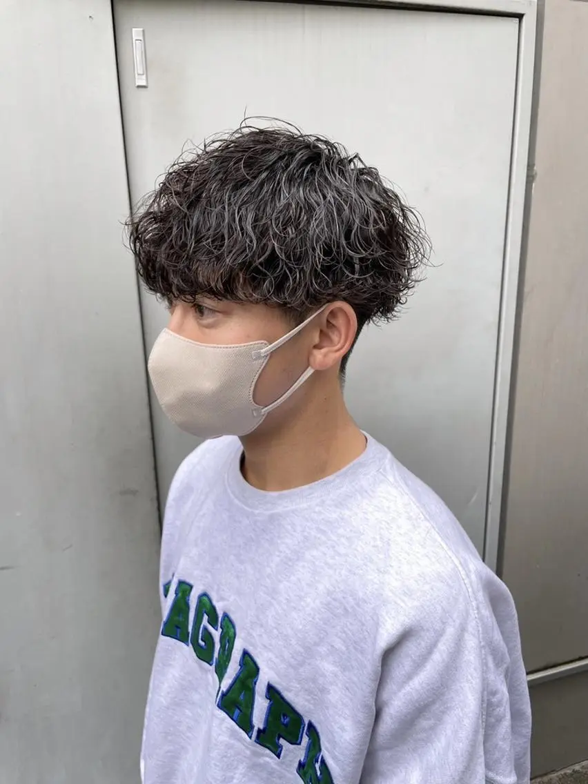 メンズ センターパート マスターかずまのヘアスタイル