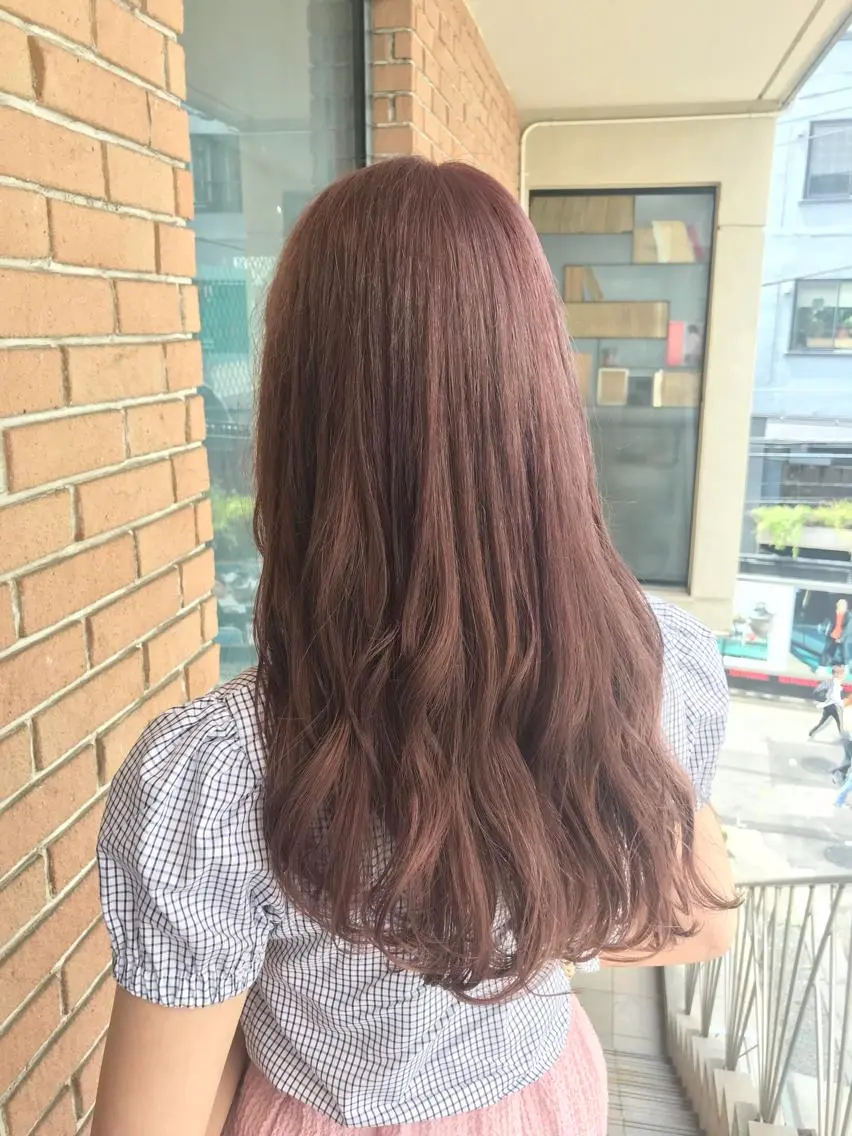 セミロング カラー パーマ ヘアアレンジ メンズ キッズ ネイル マツエク・マツパ ピンクカラー カラーマツエク ピンク サロンドミルク 渋谷高比良のヘアスタイル