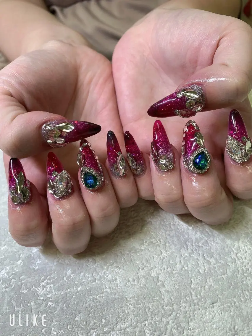 ロング JNA認定講師🌸 RIEのネイルデザイン