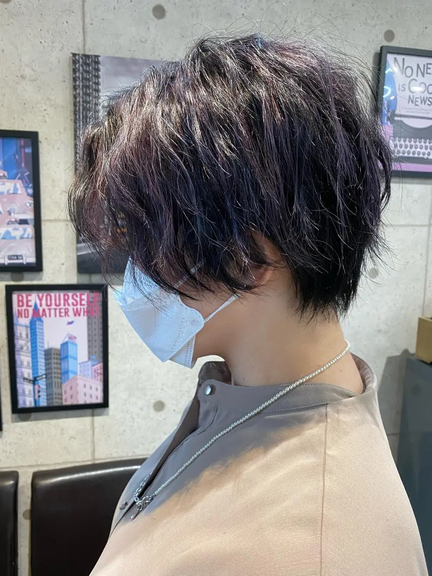 ショート カラー ハイライトカラー ハイライト 遠藤沙也加 /レイヤーカットのヘアスタイル