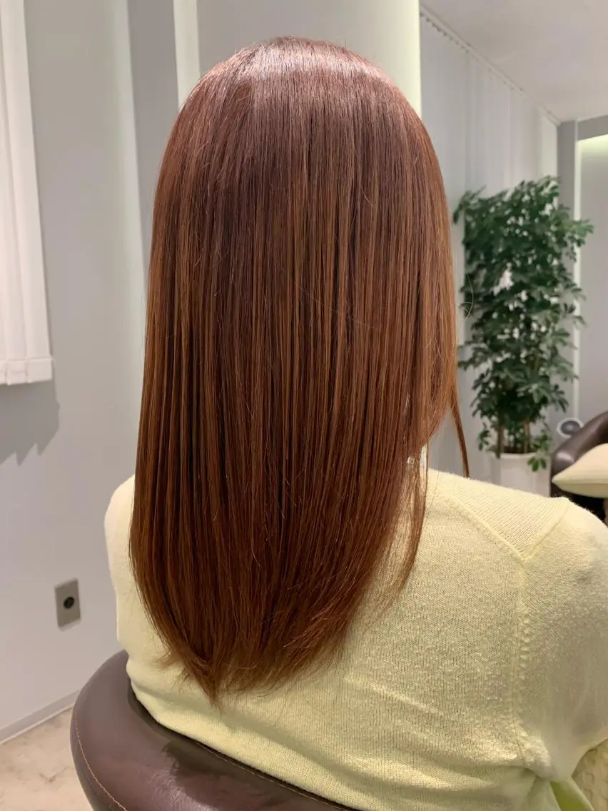 ミディアム 髪質改善ストレート 中林優太のヘアスタイル