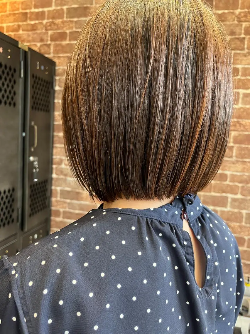 ショート カラー パーマ ヘアアレンジ メンズ キッズ ネイル マツエク・マツパ アイブロウ メンズパーマ ブラウンカラー ケアカラー 透明感カラー ピンクカラー 久木原 ゆりのヘアスタイル