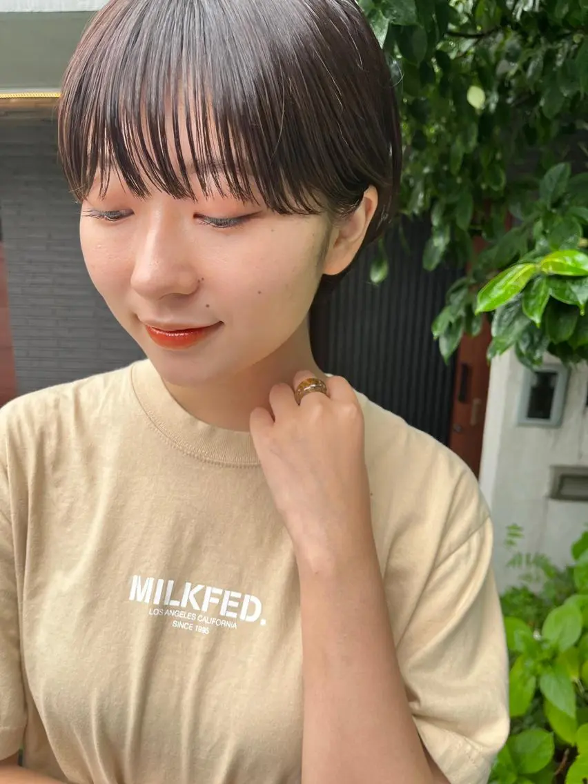 ショート カット パーマ ✨艶髪✨ 奈須晴香のヘアスタイル