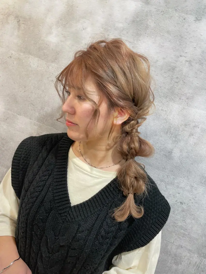 ロング ヘアアレンジ カット ヘアセット 骨格整形カット/ ショート✂️堀夢哉のヘアスタイル