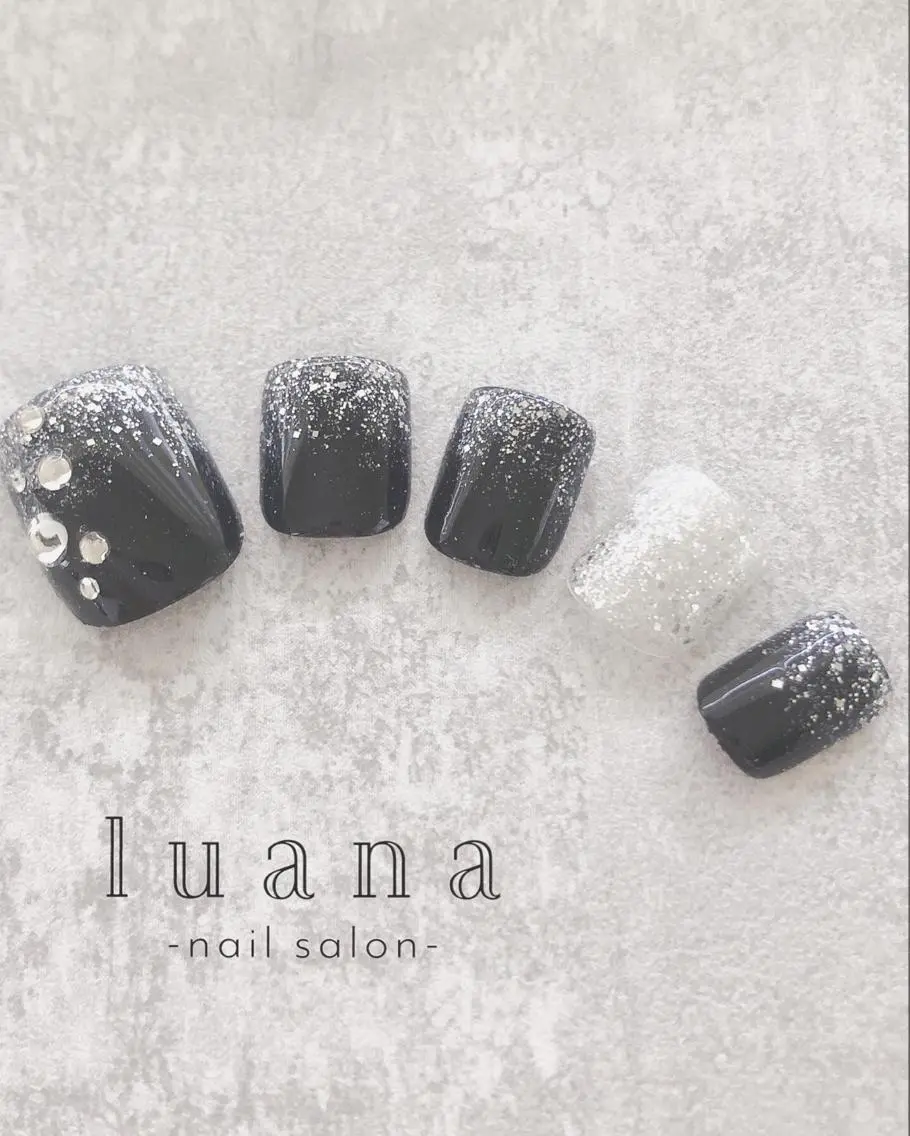 ネイル フットネイル ジェルネイル フットネイル luana ネイルサロンのネイルデザイン