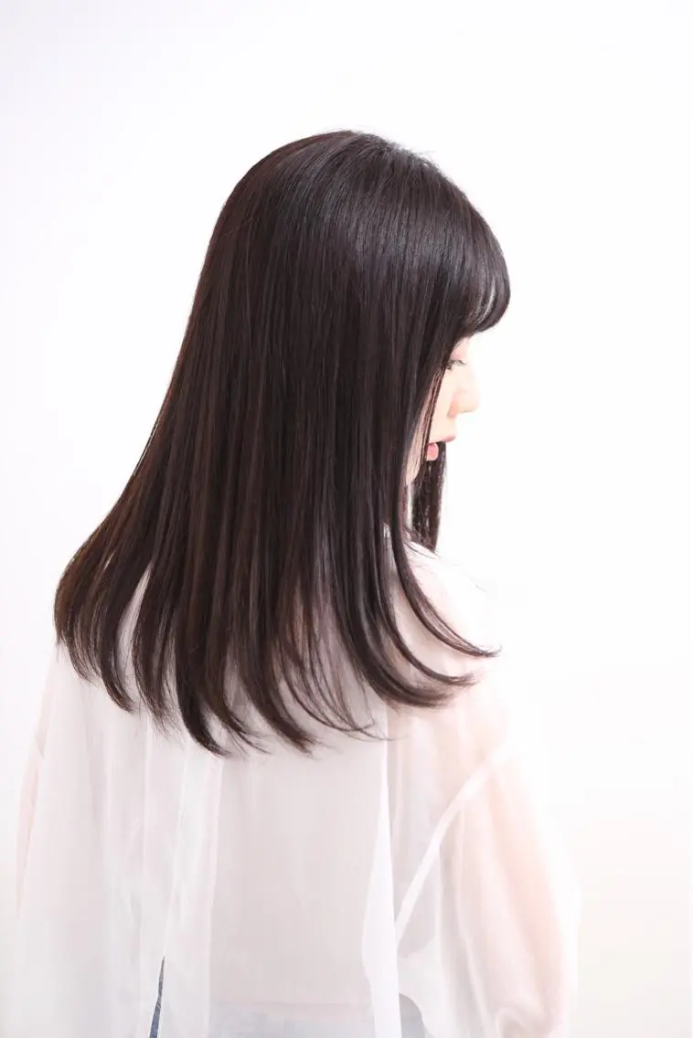 セミロング カット 縮毛矯正 冨田 義智のヘアスタイル