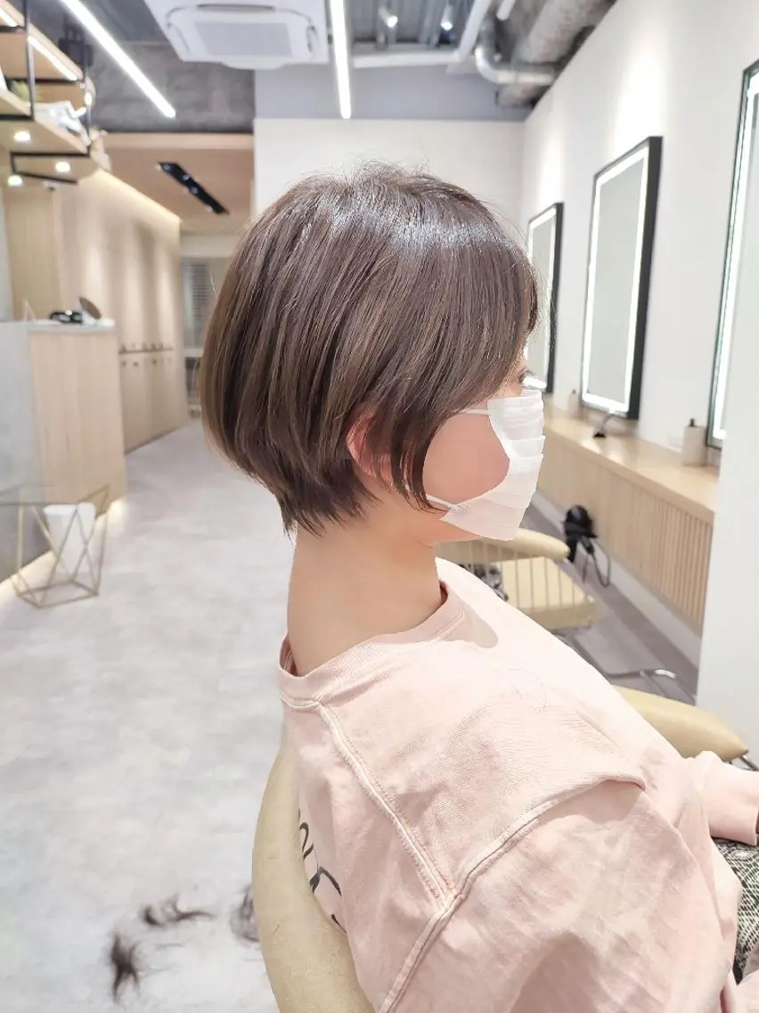 ショート ショートヘア 【似合わせ・レイヤー ・パーマ】海気のヘアスタイル