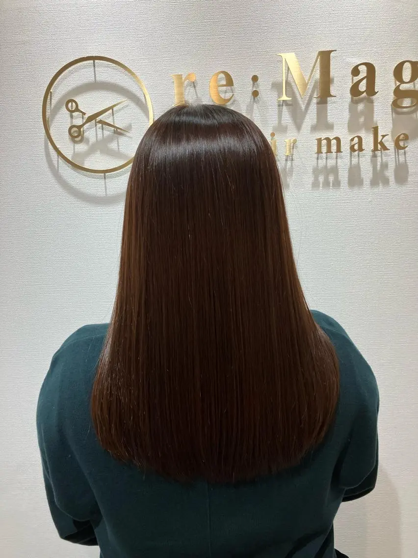 セミロング カラー キッズ カット ヘアカラー トリートメント 横浜関内髪質改善 re:Magoのヘアスタイル