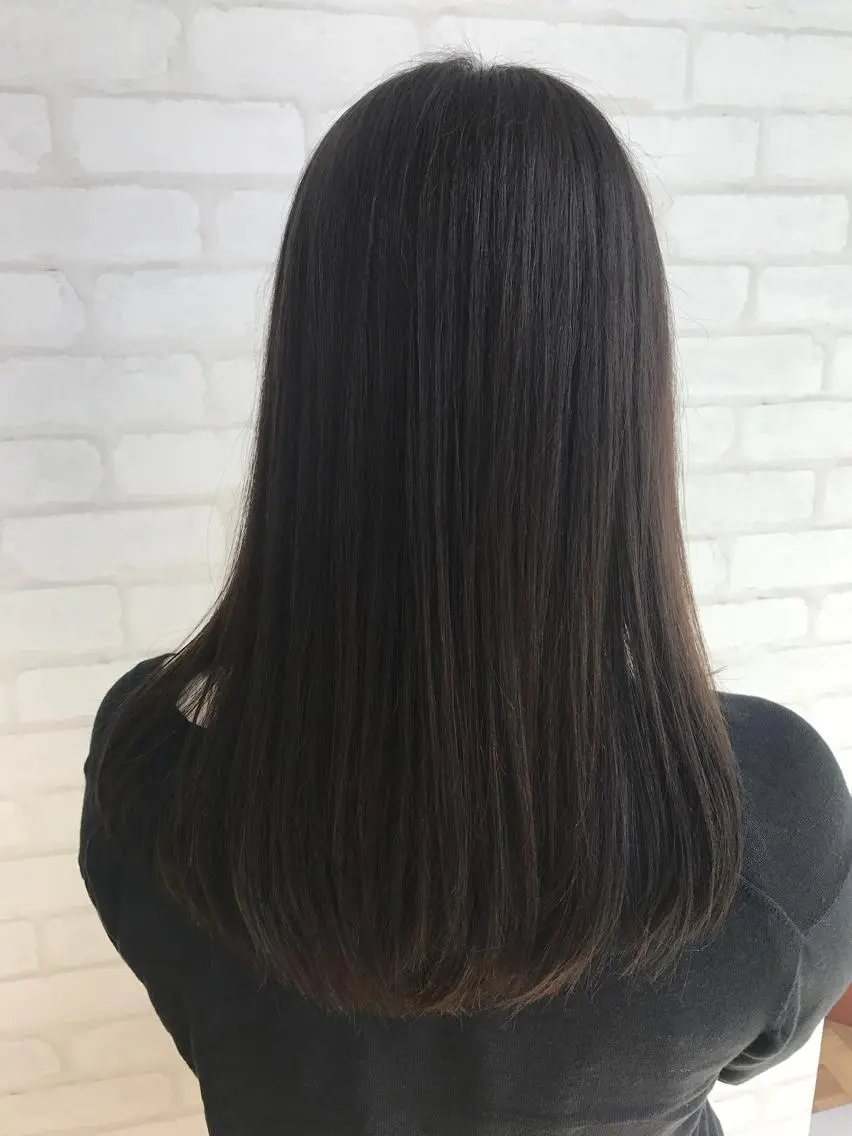 ロング カラー アッシュ ダークアッシュ 金沢 広美のヘアスタイル