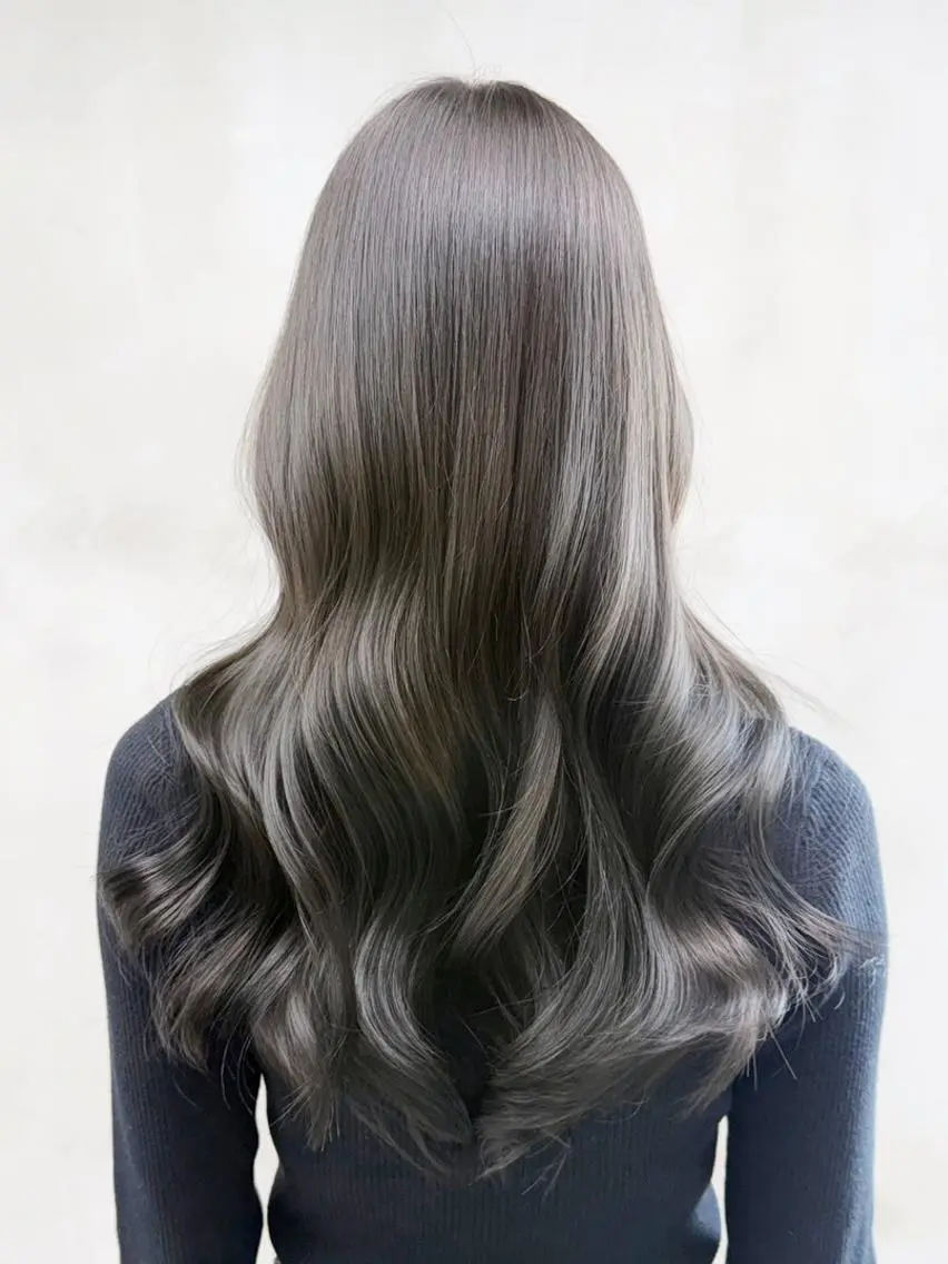 セミロング カラー ベージュカラー グレージュ オリーブベージュ 韓国風ヘア カット ヘアカラー トリートメント ITbyALBUM 松戸のヘアスタイル