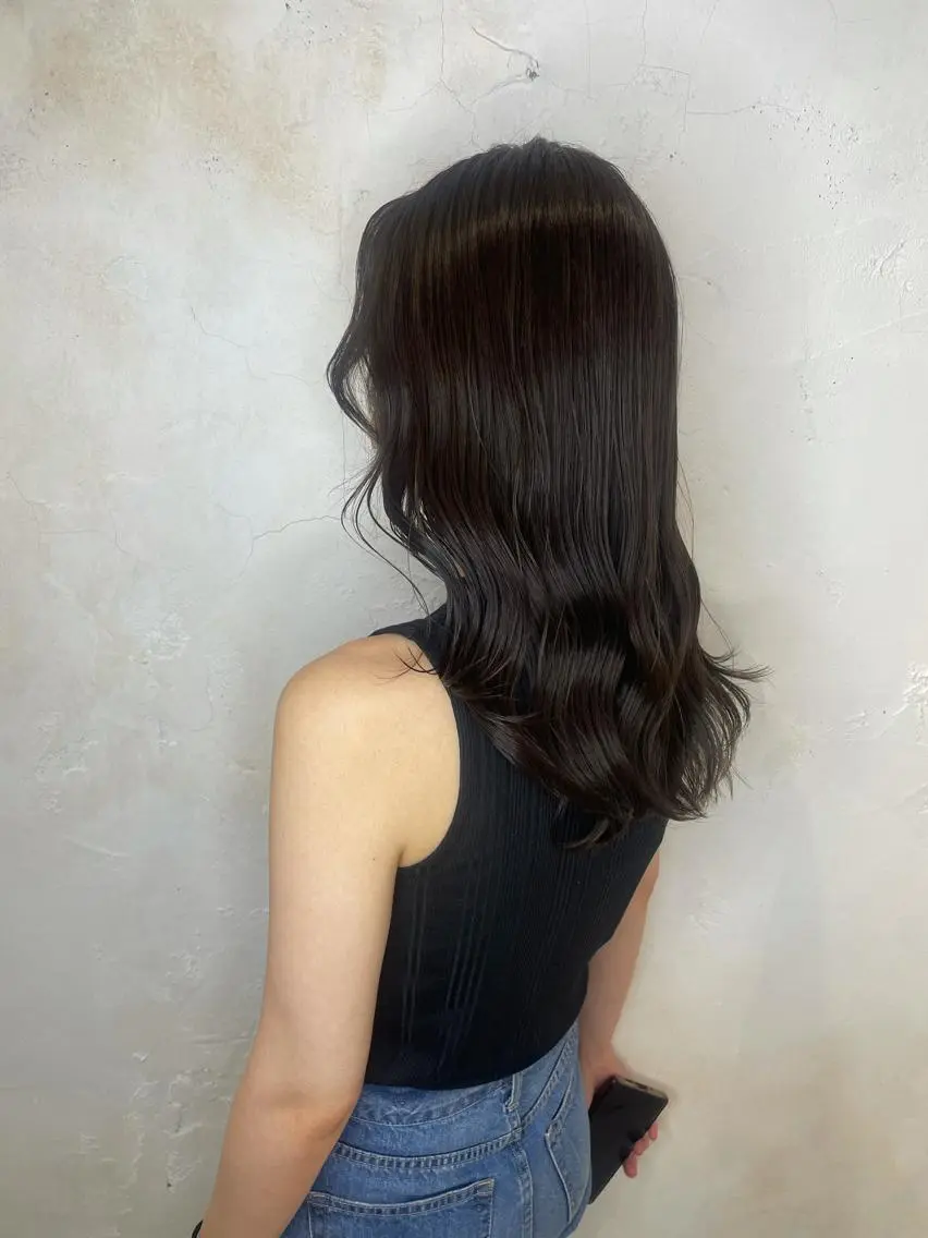 ロング カラー ヘアカラー トリートメント 髪質改善/縮毛矯正 砂原一博のヘアスタイル