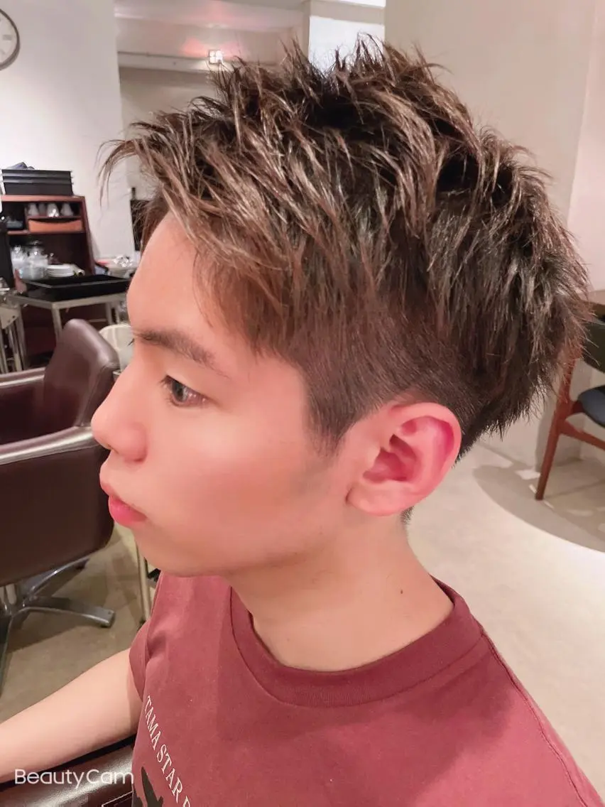 ショート メンズ 刈り上げ 鎌田 愛のヘアスタイル