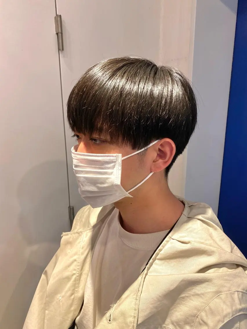 ショート カラー メンズ マッシュ カット トリートメント JINKIメンズ特化 メンズカットパーマのヘアスタイル