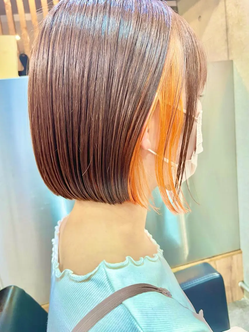 ショート カラー ショートボブ ハンサムショート イヤリングカラー ハイライトカラー インナーカラー カット ヘアカラー トリートメント ショートボブ髪質改善 縮毛矯正のプロ山道潤のヘアスタイル