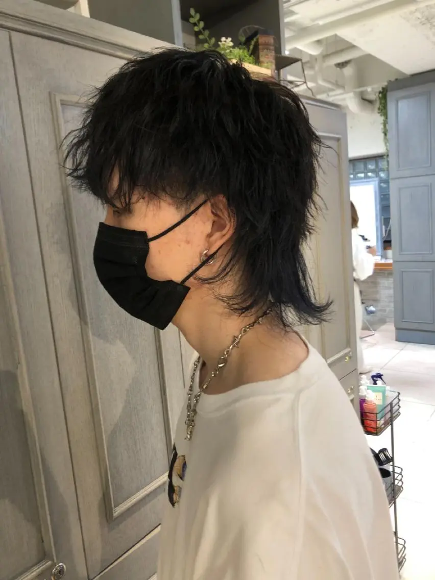 ミディアム ウルフカット メンズ特化 kazukiのヘアスタイル