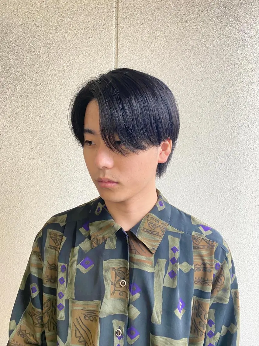 メンズ センターパート マッシュ メンズパーマ メンズショート ツーブロック ボブ/ショート/ 髪質改善/池澤慎人のヘアスタイル