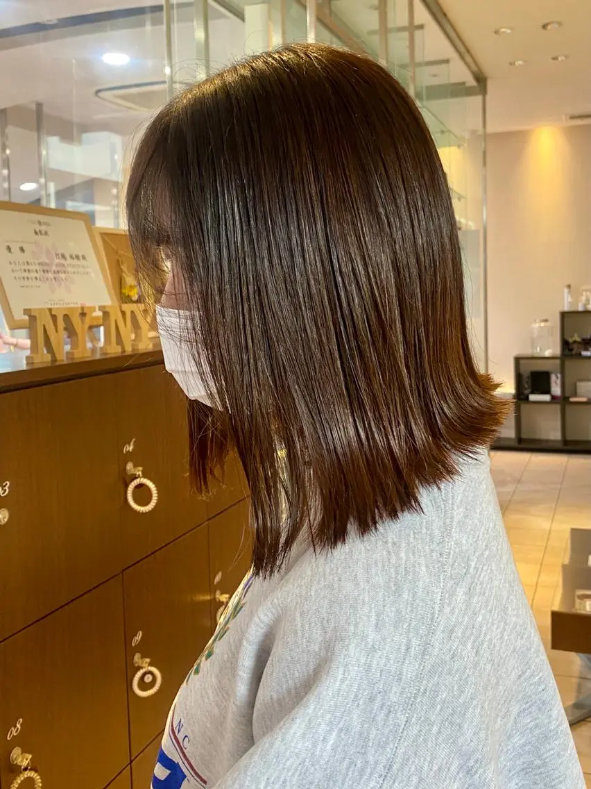 ショート カラー ボブ 外ハネヘア カット 髪質改善/艶カラー /EisoAkariのヘアスタイル