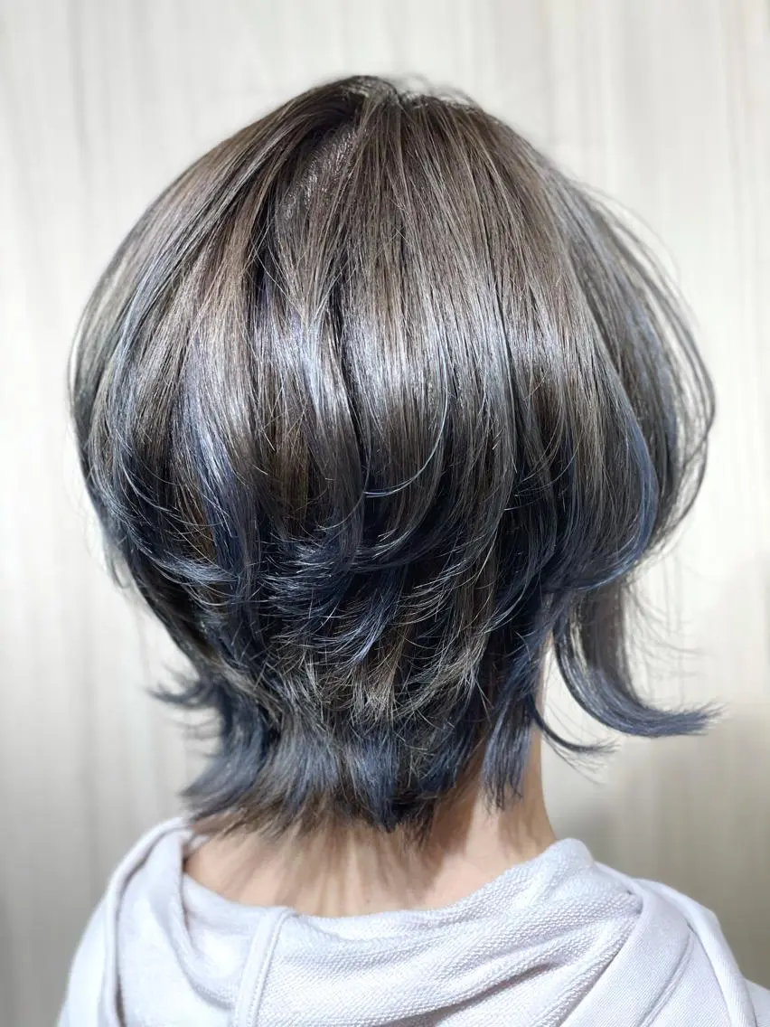 ミディアム カラー ヘアアレンジ メンズ ✨錦糸町ブリーチ/ ホワイトカラー皇気✨のヘアスタイル
