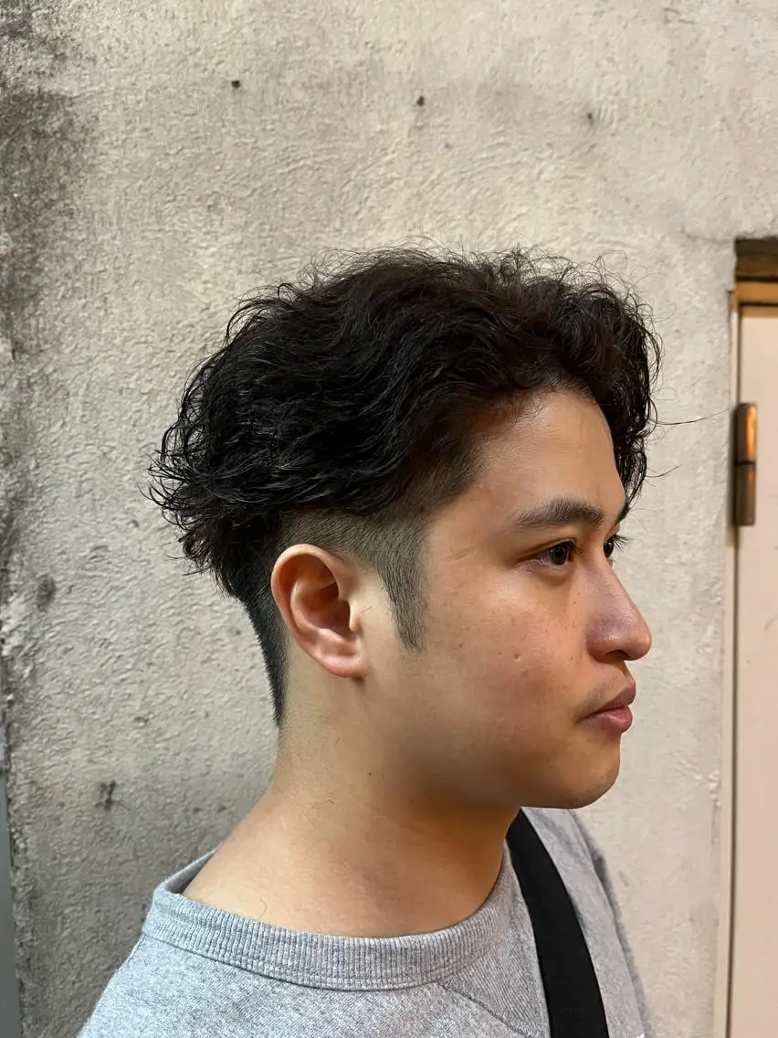 ショート パーマ メンズ 🏆メンズヘア特化 🥇代表りんぺーのヘアスタイル