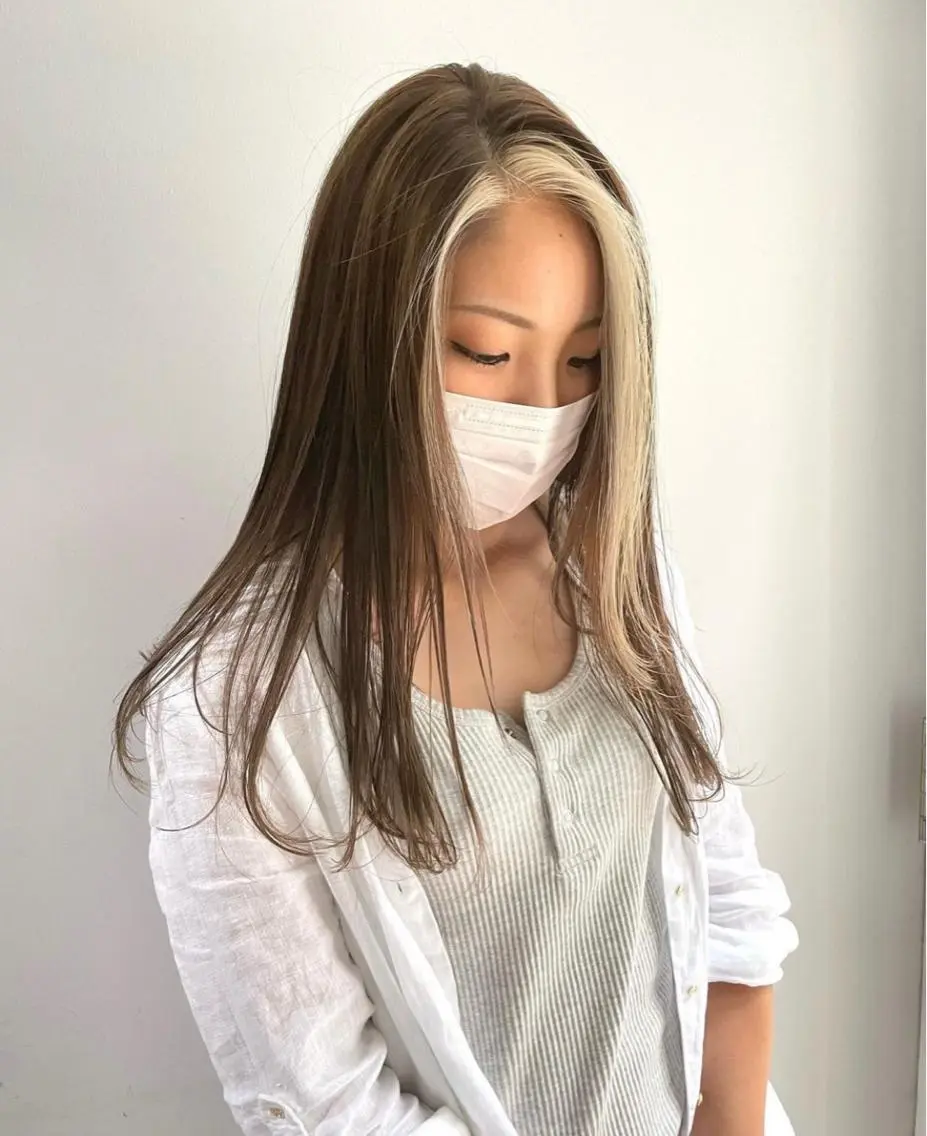 カラー 酸性ストレート 髪質改善のヘアスタイル