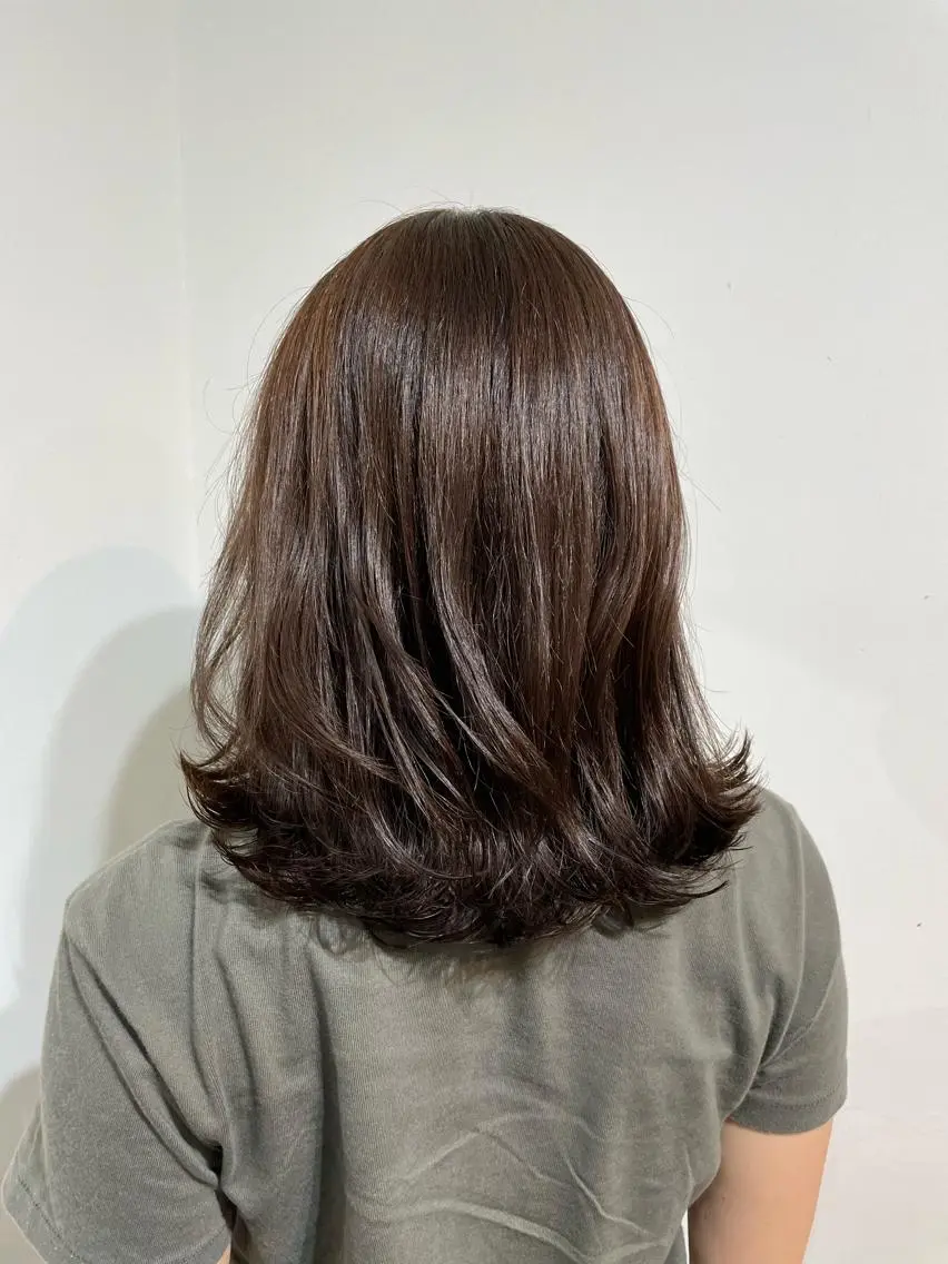 ミディアム 🐬脱白髪染めカラー 清水大世🐬のヘアスタイル