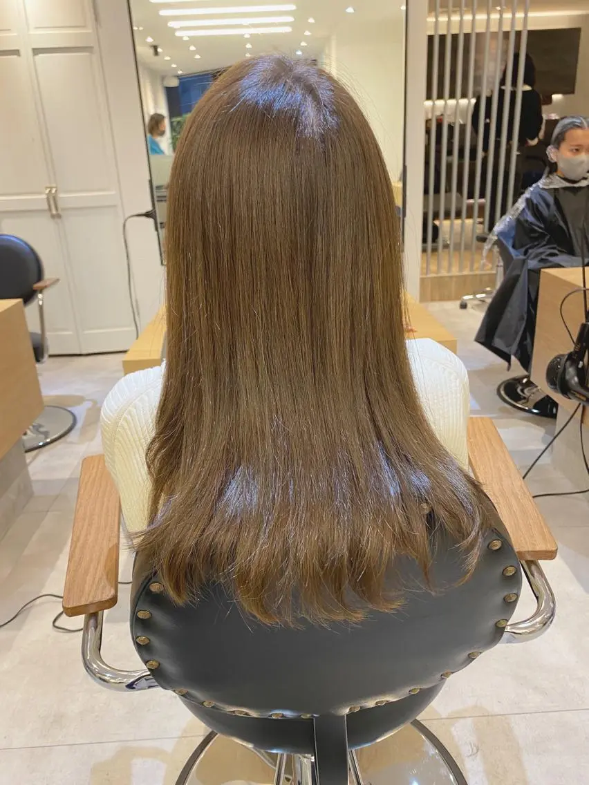 セミロング カラー あざと可愛い❤️ 髪質整形💊 輝のヘアスタイル