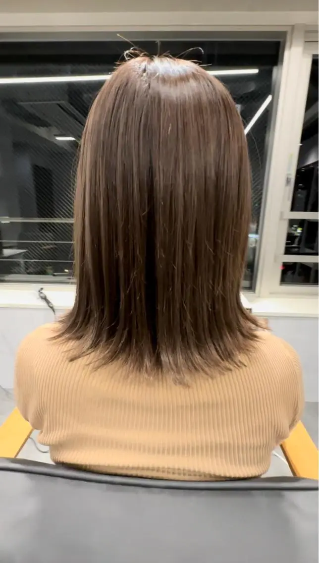 ミディアム カラー ベージュカラー グレージュ ヘアカラー トリートメント プルエクステ/透明感 カラー✨KAZUKIのヘアスタイル