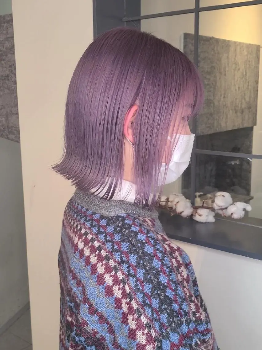 ショート ヘアカラー トリートメント ブリーチカラー🌈 嘉名 真樹のヘアスタイル
