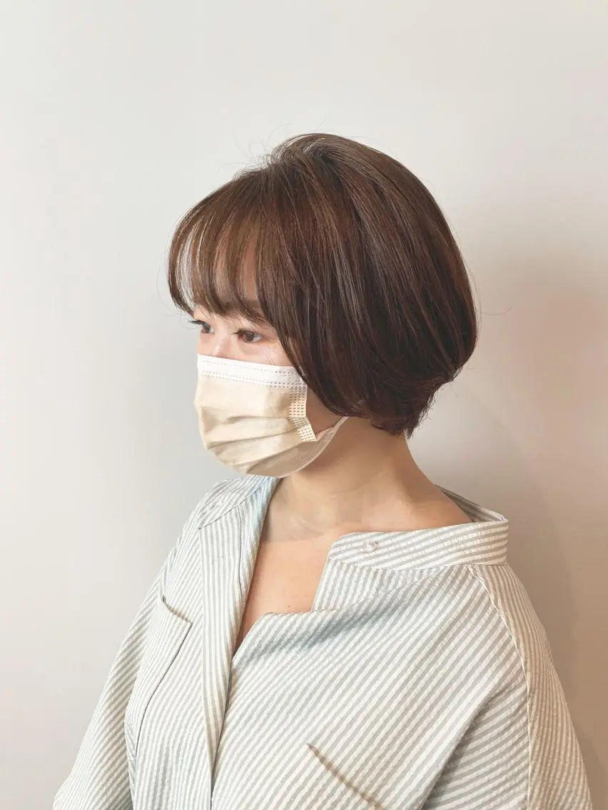 ショート カラー ヘアアレンジ 透明感カラー ボブ/ 髪と心を整える美容師のヘアスタイル
