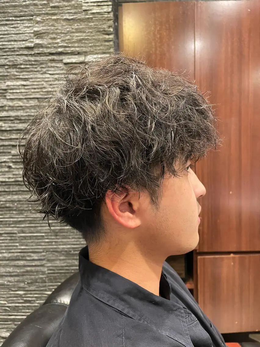パーマ メンズ 北本 龍磨のヘアスタイル