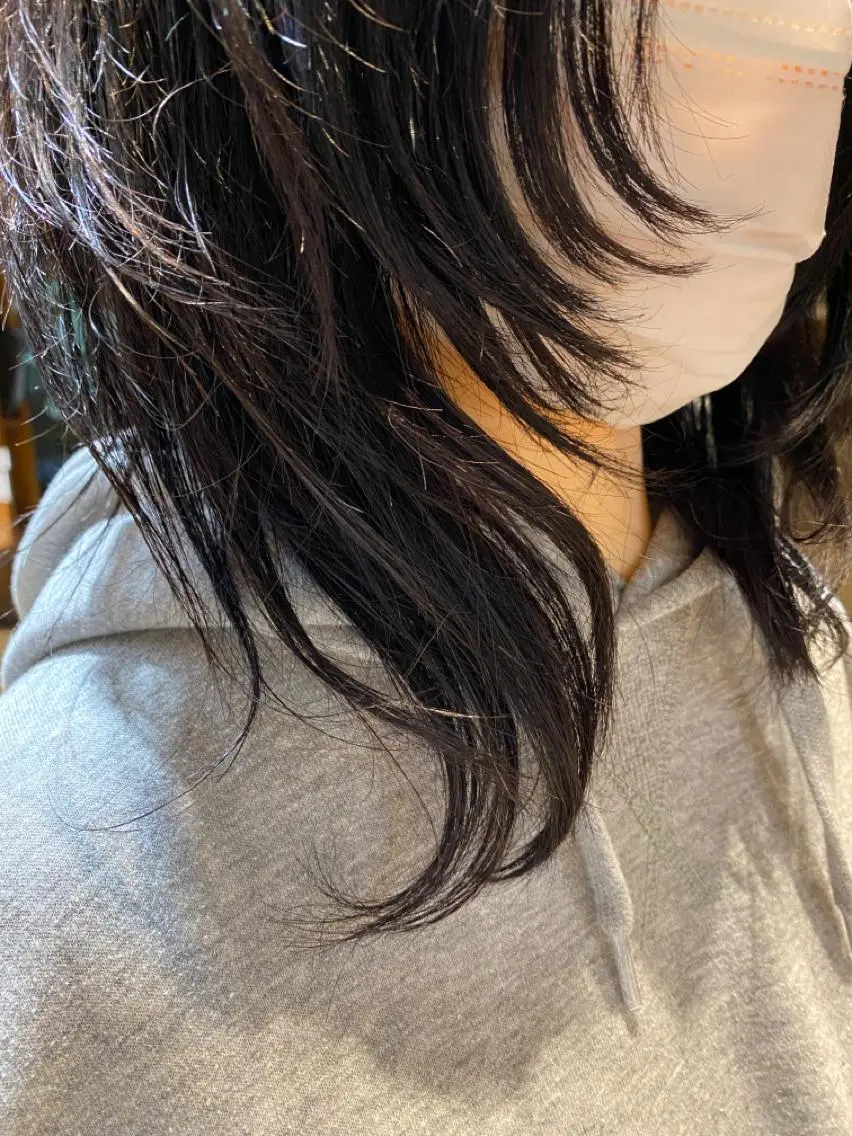 ミディアム パーマ 美髪改善・レイヤー tadasuke⭐️のヘアスタイル