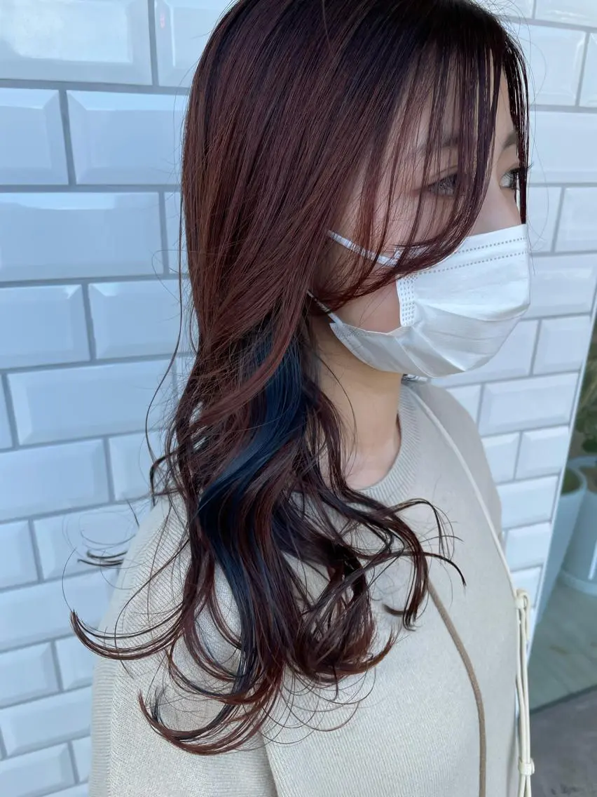 セミロング ピンクブラウン 韓国風ヘア 心斎橋/海外レイヤー 募集中三好玲奈のヘアスタイル