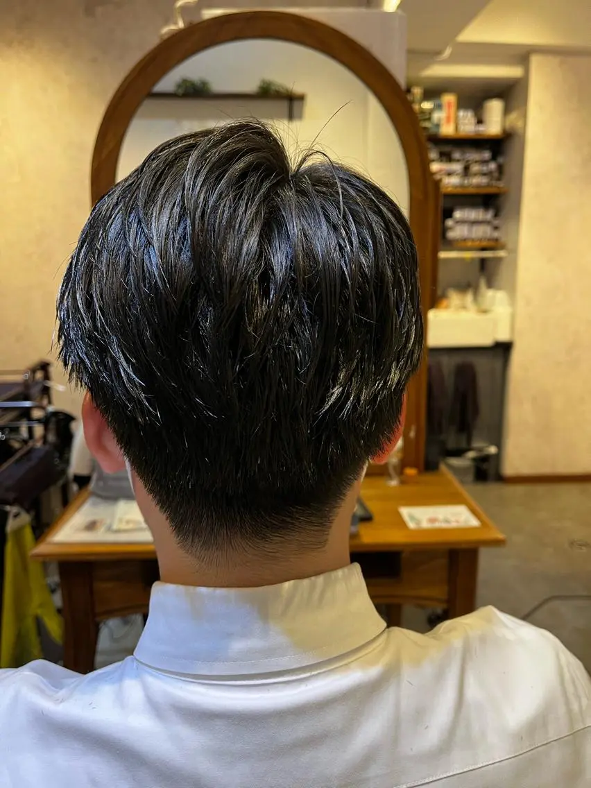 ショート メンズ ビジネス ショートヘア 佐藤槙哉 サトウシンヤのヘアスタイル