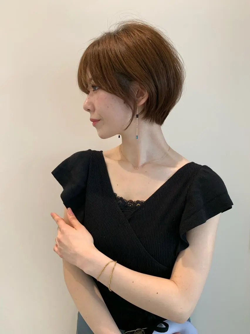 ショート カラー ショートヘア カット ヘアカラー トリートメント 石川直樹 似合わせカット✨のヘアスタイル