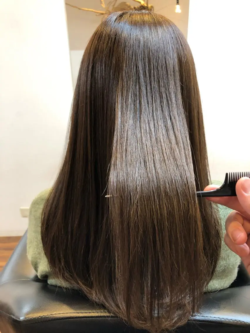 セミロング 髪質改善 トリートメント 松田 光雄のヘアスタイル