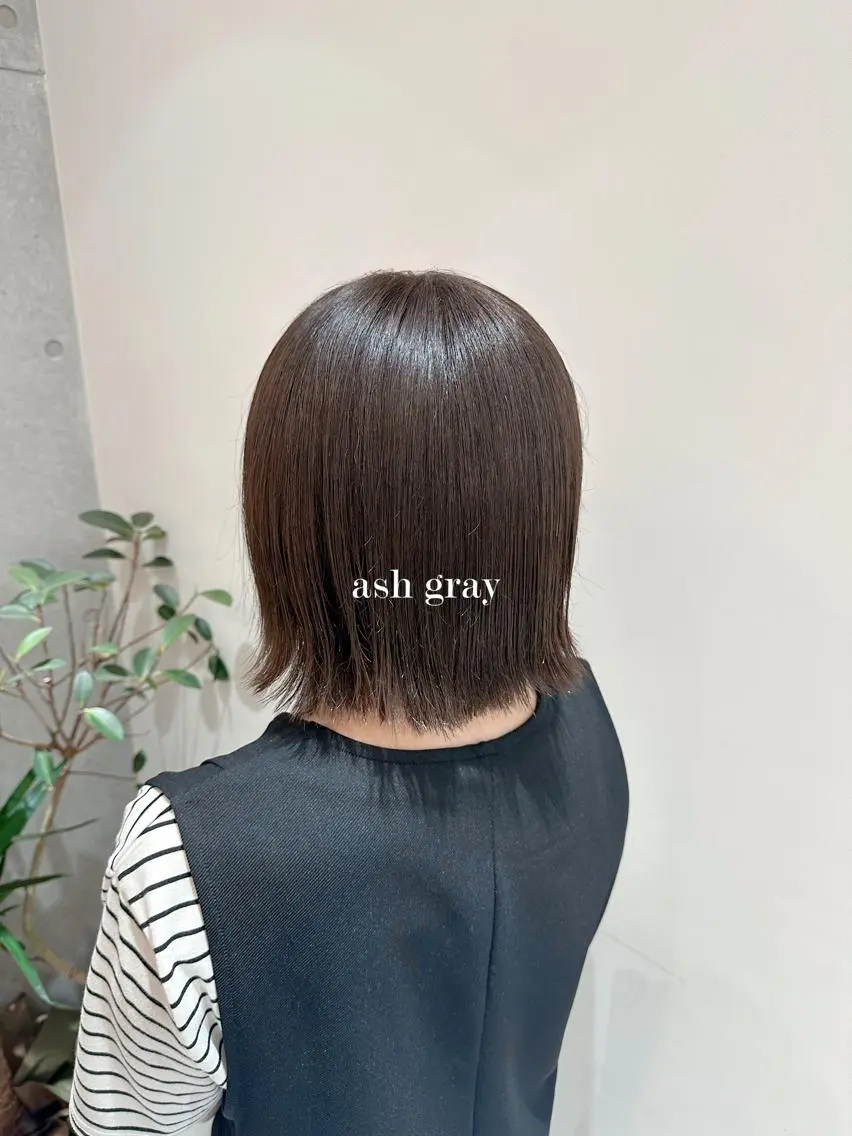 ショート カラー 透明感カラー 安永 来未のヘアスタイル