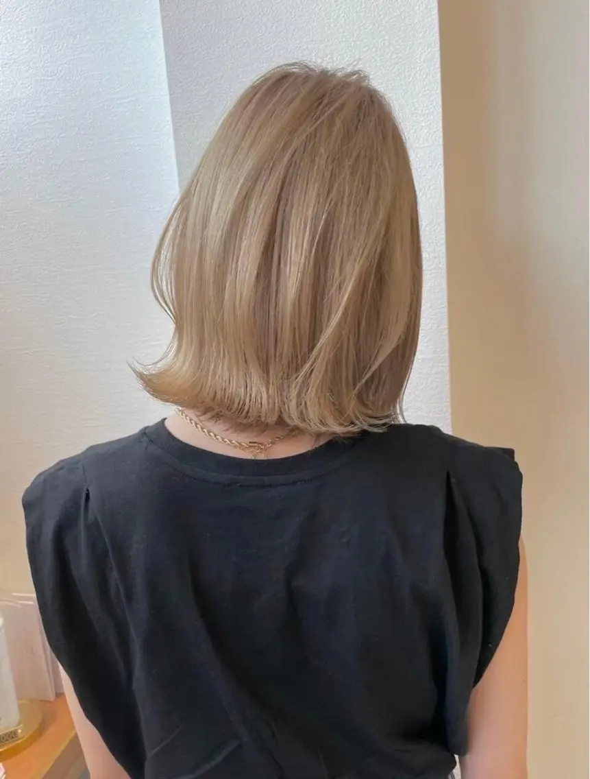 ミディアム カラー カット ヘアカラー トリートメント 廣瀬双葉 ボブ/ミディアムのヘアスタイル