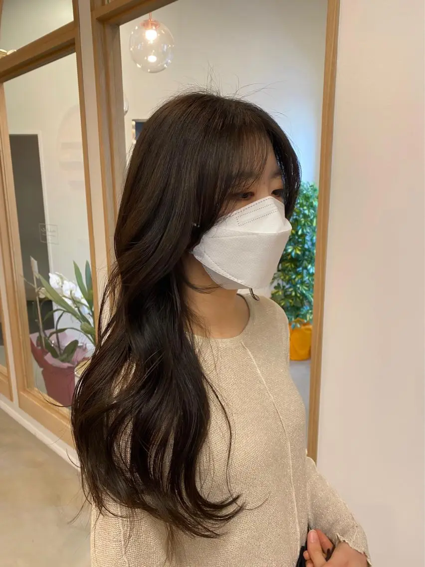 ロング カット ヘアカラー トリートメント sanae /透明感カラーのヘアスタイル