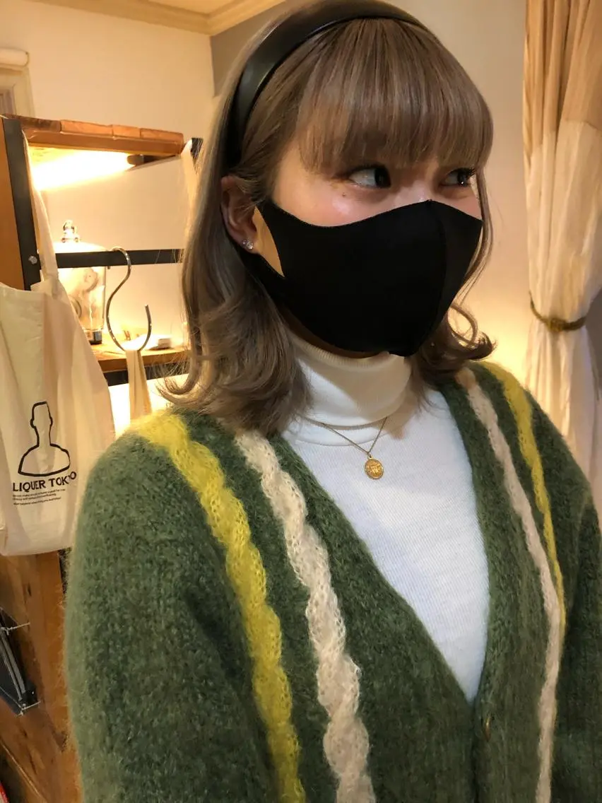 ミディアム カラー eri kinjoのヘアスタイル