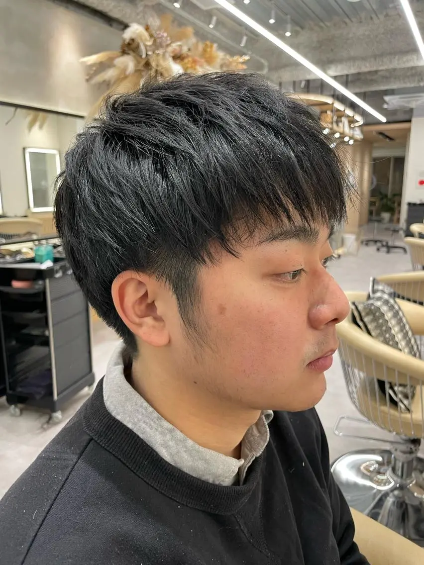 パーマ メンズ レイヤー縮毛矯正 ささきすずね💗のヘアスタイル