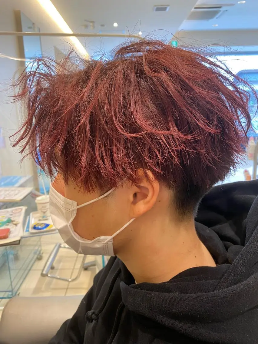 カラー メンズ メンズパーマ 副店長ユウタのヘアスタイル