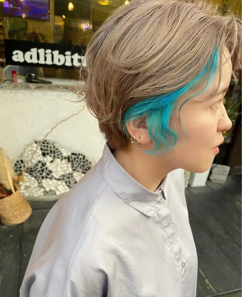ショート カラー ヘアカラー 玉木 育実のヘアスタイル