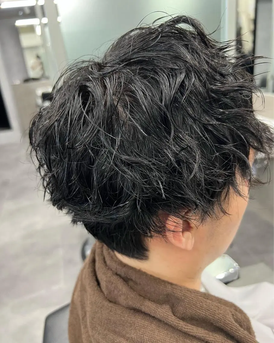 パーマ メンズ カット パーマ 垢抜け・メンズパーマ 津山祐紀のヘアスタイル