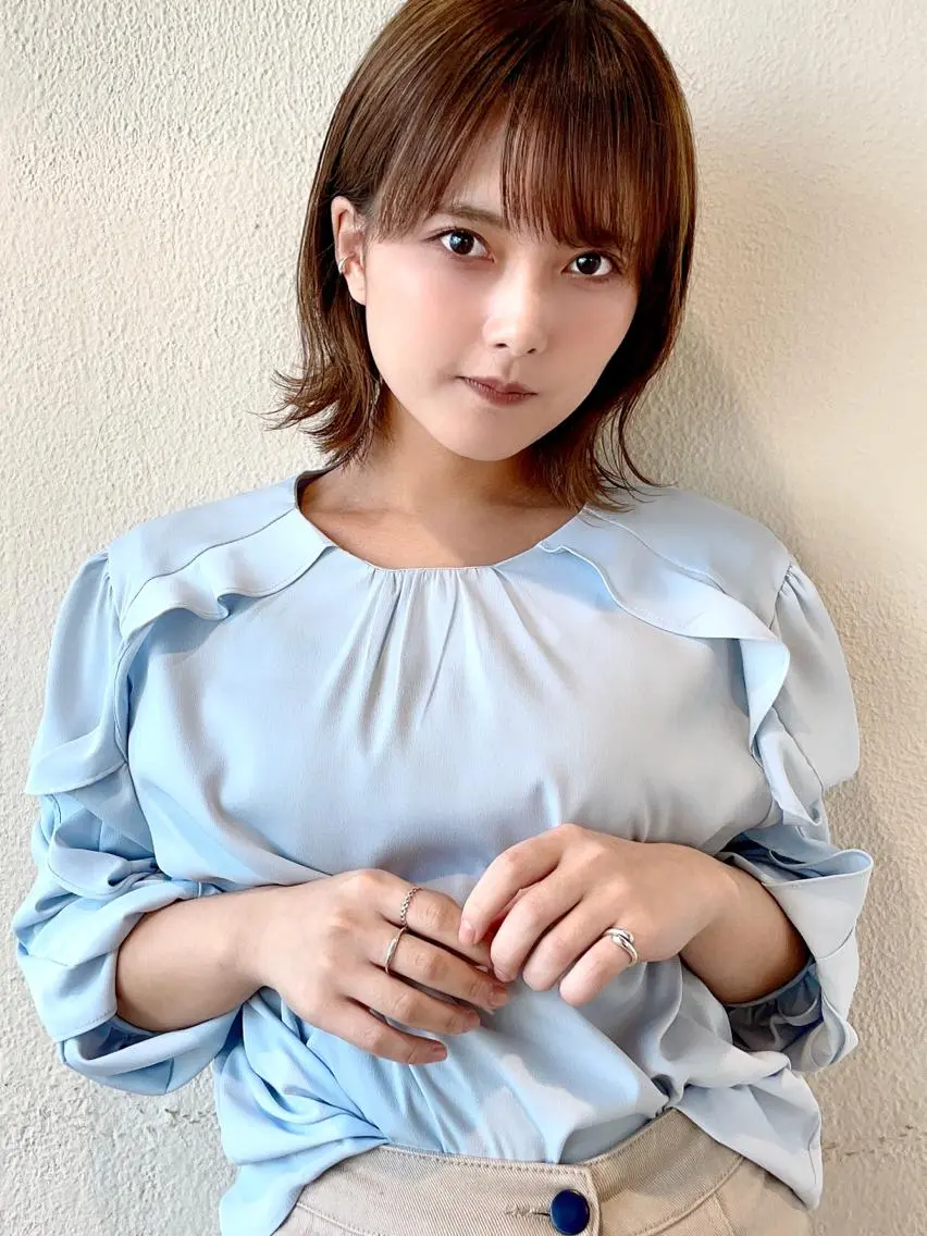 ミディアム 切りっぱなしボブ ショートボブ ボブ くびれヘア タンバルモリ 市原 大翼のヘアスタイル