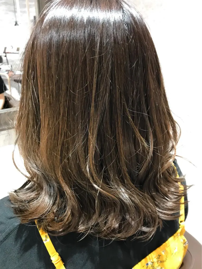 ミディアム カラー ベージュカラー グラデーションカラー 🫟Blanco🫟 Color&Careのヘアスタイル
