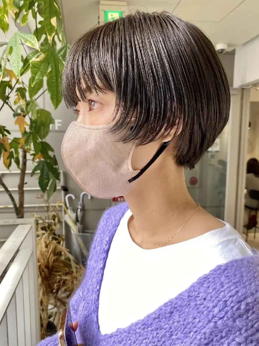 ショート カラー ショートボブ ボブ 似合わせカット ショートヘア カット ヘアカラー トリートメント メンズ&ショート LEA山村真史のヘアスタイル