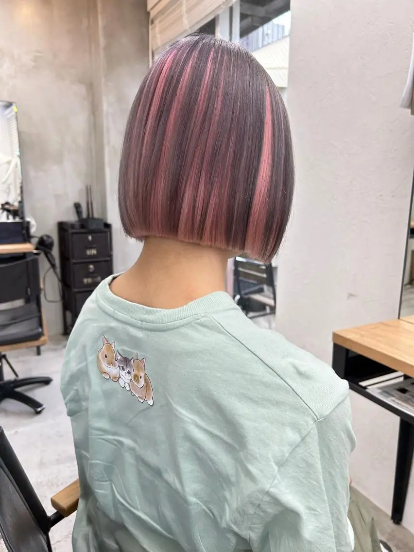 ミディアム カラー カット ヘアカラー トリートメント 🧸艶々韓国ヘア 🧁mizunaのヘアスタイル