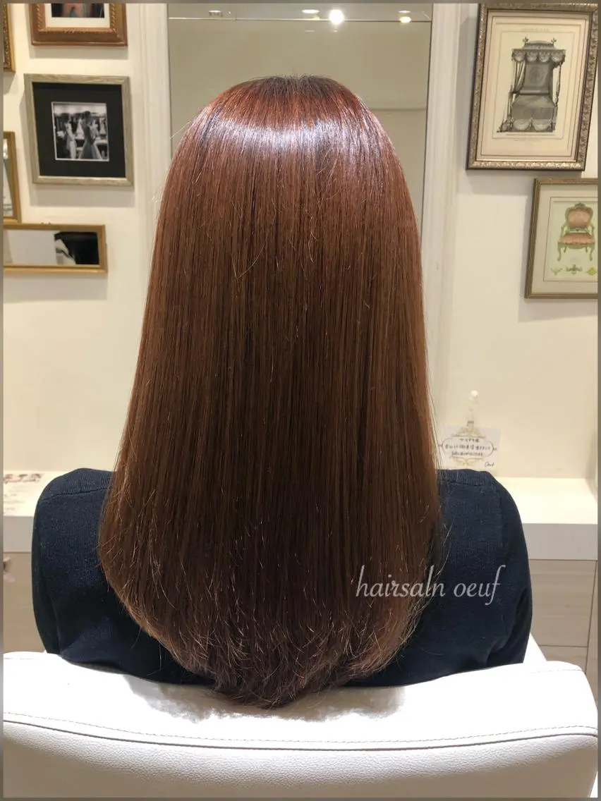 ロング ウフ 長瀬のヘアスタイル