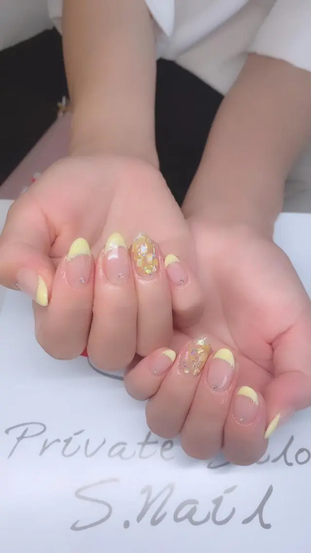 ネイル 西大分S.Nail 𓏲⋆🪸.⋆⸜🫧のネイルデザイン